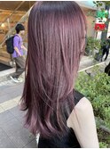 【gecko.武蔵小山】ラベンダーピンク ミディアムレイヤー