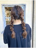 ＊ 大人の編みおろしツインテール