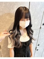ガルボヘアー 名古屋栄店(garbo hair)&nbsp;ハイトーンインナーカラープルエクステ10代20代