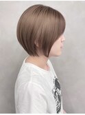 ◎ショートとボブの間マロンベージュ