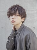 【小久保style】ロングウルフパーマシャギー秋色ピンクカラー
