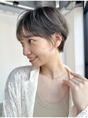 マロンベージュ似合わせカットフェザーショート_59524