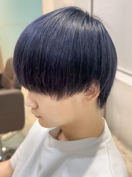 オーシャントーキョー 渋谷神南(OCEAN TOKYO) ダークアッシュマッシュメンズナチュラル眉毛ツーブロック韓国