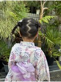 【hair salon W】浴衣着付け&浴衣ヘアセット