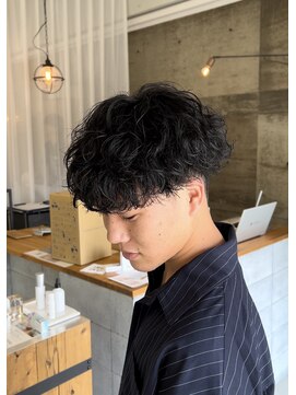 メンズギフト(men's GIFT) 刈り上げツーブロック波巻きスパイラルパーマメンズマッシュ