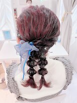 アマレット 東京駅八重洲店(amaretto)&nbsp;セミロングの2本編み下ろし