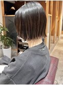 外ハネボブ小顔くびれボブ大人かわいいレイヤーカット髪質改善