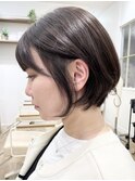 【松戸　松田】大人ショートボブ　重ためまとまり質感　黒髪
