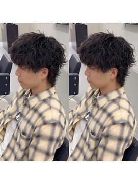 ブライト(BRIGHT) マッシュウルフ無造作パーマ