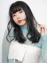 ザ ドッツ(THE DOTS) 姫カットレイヤー ブルーブラック ブルベ 透け感 セミロング