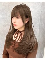 ロンド ジュルード 名古屋(Lond jeloud)&nbsp;レイヤーカット/ブリーチ/マロンベージュ