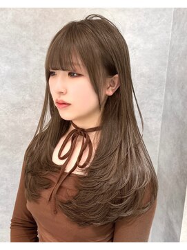 ロンド ジュルード 名古屋(Lond jeloud) レイヤーカット/ブリーチ/マロンベージュ