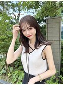 オンブレグレージュオリーブベージュくびれミディ大人美人