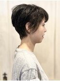 黒髪/髪質をいかしたショート