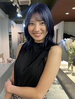 コエ(koe')&nbsp;ケアブリーチでつくるネイビーブルー＊