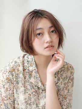 トリッカ 銀座(tricca) コンパクトボブ/ピンクベージュ/ブリーチなし