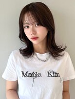 ソラ 広尾店(SORA) ミディアムレイヤーカット/顔周りカット/前髪カット