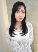 オリーブグレー/ボブ/顔周り/小顔/レイヤー/髪質改善/縮毛矯正