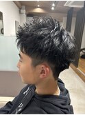 アップバングショート