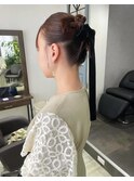 姫路ヘアセット/リボンアレンジ/結婚式ヘアセット