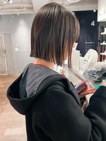 ヘアーエスクールシーユー 枚方T-SITE店(hair S.COEUR×Cu)&nbsp;丸くないボブ/ヘイリーボブ/切りっぱなしボブ/大阪枚方美容室