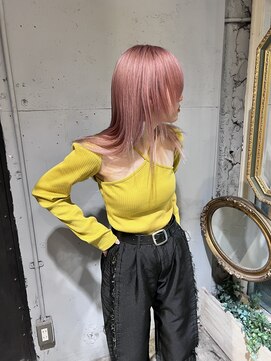 フェンヘアーアイス 中目黒(Fen.hair ici) 桜のようなペールピンクで春らしく◎