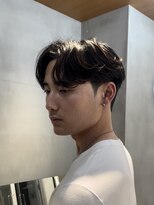 ニコトウキョウ 新宿(nico TOKYO) テーパーフェードニュアンスパーマ刈り上げセンターパートメンズ