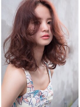 ベル 表参道店(Belle) リラックスウエーブ×ピンクカラー　〔Belle表参道〕