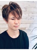 ツーブロック ハイライト