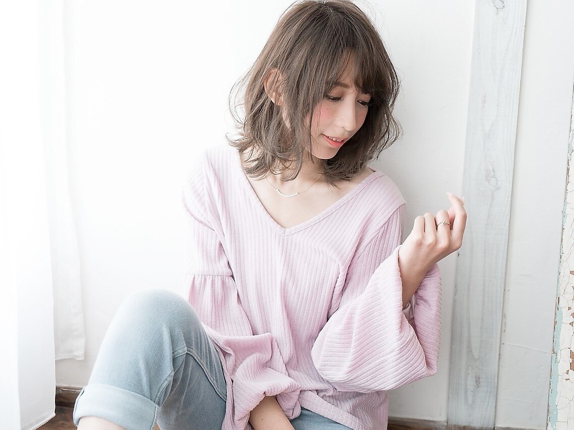 ☆明るくできる白髪染めリタッチカラー+小顔似合わせカット☆☆炭酸泉付き☆