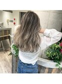 パールホワイトバレイヤージュ【池袋.ヘアカラー.髪質改善】