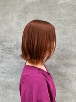 スイート ヘアデザイン(Suite HAIR DESIGN) インナーベージュ×オレンジカラー×切りっぱなし×髪質改善