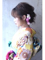 エール(a:le)&nbsp;着物ヘアアレンジ