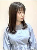 【FOLK】雨の日でも安心前髪ストレート☆似合わせセミロング♪