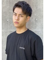 フランクスバーバーザスタンド(Frank’s barber the stand)&nbsp;アップバング刈り上げツーブロック癖毛風パーマ