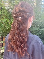 ヘア ショップキャリー&nbsp;進化系ハーフアップアレンジ