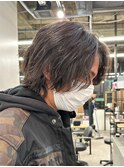 メンズボブロングロン毛パーマメンズヘアメンズパーマ