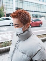 ボアップ 松山店(boappu) #メンズカラー#メンズハイトーン#ピンクオレンジ