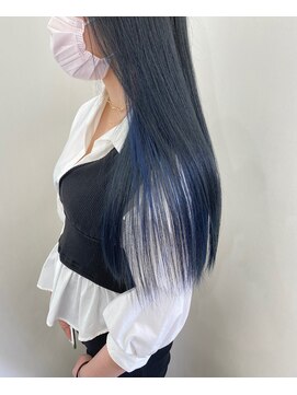 ヘアーデザインフアリ(Hair design fuari) ネイビーカラー