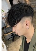 スペインカールツイストスパイラルパーマフェードカットツイスト