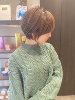 白髪ぼかしハイライト/絶壁解消/ひし形大人ショートボブ/聖