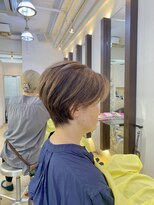 ヘアアーク(HAIR arc) 耳かけショート#京成津田沼#奏の杜#京成津田沼#ミルキーベージュ