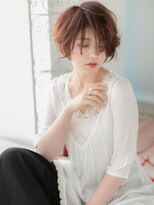 アルバハナレ 横浜(αlba HANARE)&nbsp;関内/髪質改善/ベージュピンクのラフなマッシュパーマボブg