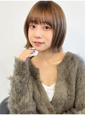 小顔/オリーブカラー/セミウェットウェーブ/くびれヘア