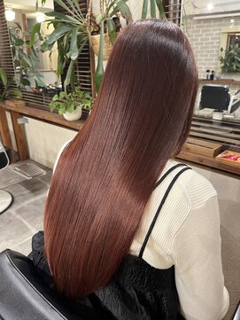 オルム 中目黒(orme) 暖色系 ピンクブラウン 艶髪 髪質改善