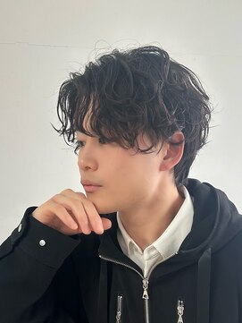 レビジュヘアー 桂店(LEVIJU HAIR) センターパート×波巻きパーマ