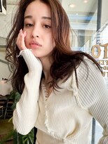 ノラ ウメダ(NORA UMEDA)&nbsp;レイヤーロングワンカール姫カットシアーカラーセミディ