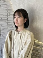 シア 新越谷店(SHEER)&nbsp;透けるオリーブカラーとボブ