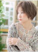 ミルクティーアッシュショートカットレイヤーc5上尾20代30代40代