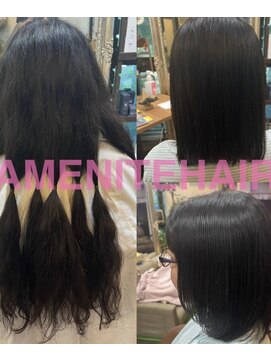 カルフール アメニタ ヘアー(carrefour AMENITE HAIR) 縮毛矯正/カット/髪質改善/トリートメント/ダブルカラー/